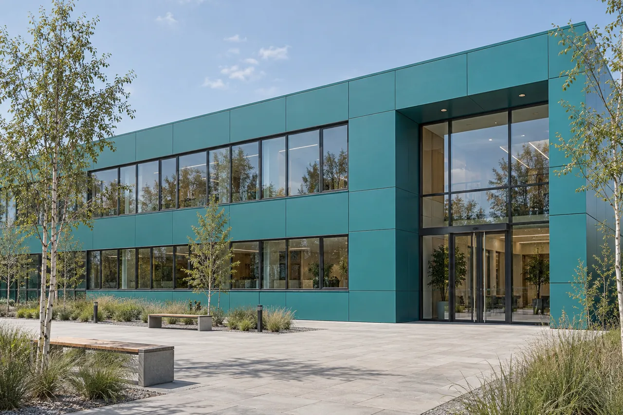SAMAL Самал жасыл — ARTECO фторкөміртекті қасбет панелі | Arteco New Materials Technology (Kazakhstan) Group Ltd.