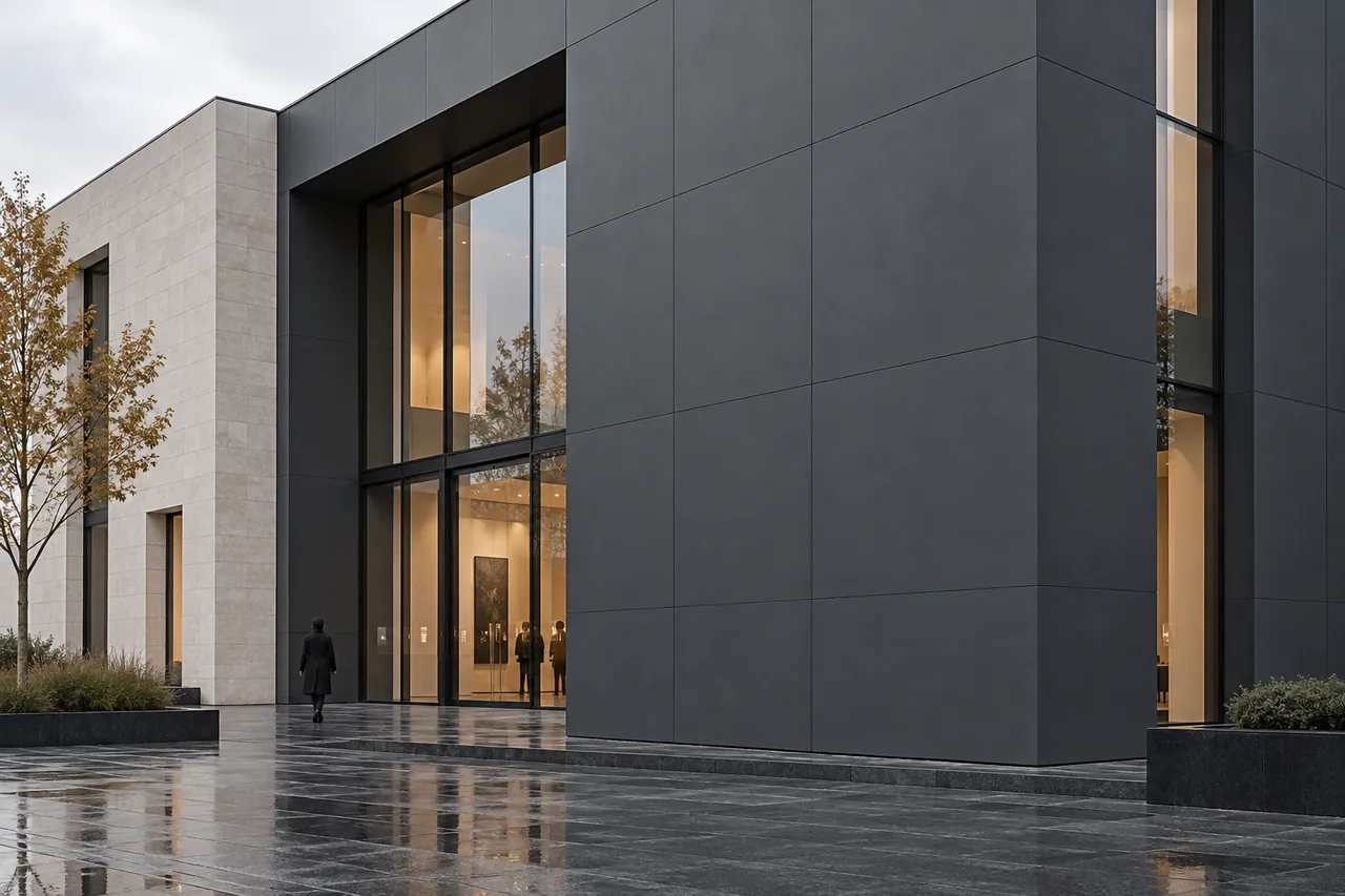 MONO Графит сұр — ARTECO фторкөміртекті қасбет панелі | Arteco New Materials Technology (Kazakhstan) Group Ltd.
