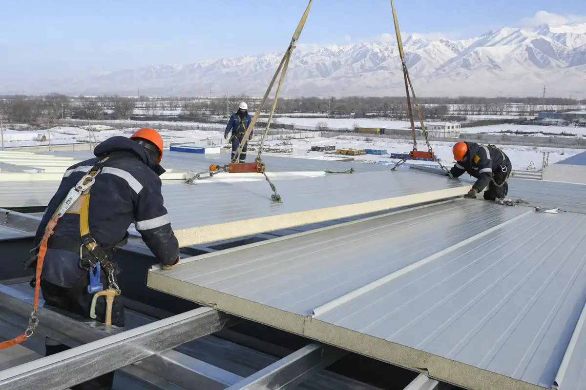 PIR шатыр панельдері — PIR roof panel, insulated roof, roof sandwich panel | Arteco New Materials Technology (Kazakhstan) Group Ltd.