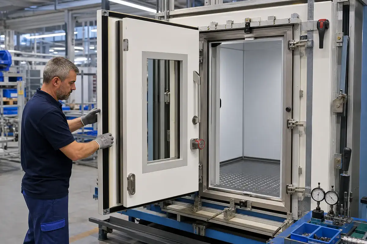 Суық камера есіктері — cold room door, freezer door, sliding cold room door | Arteco New Materials Technology (Kazakhstan) Group Ltd.