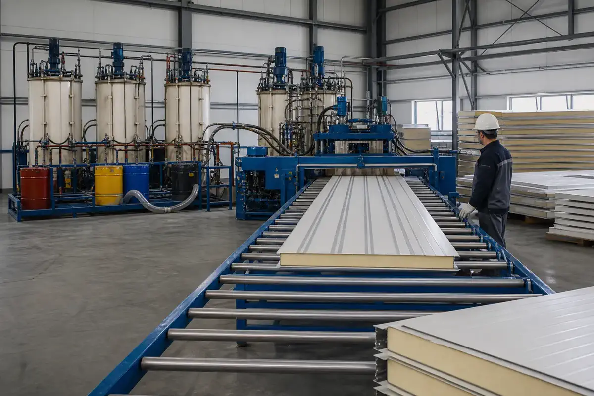 PIR қабырға панельдері — Factories — шикізатты тексеру 17 | Arteco New Materials Technology (Kazakhstan) Group Ltd.