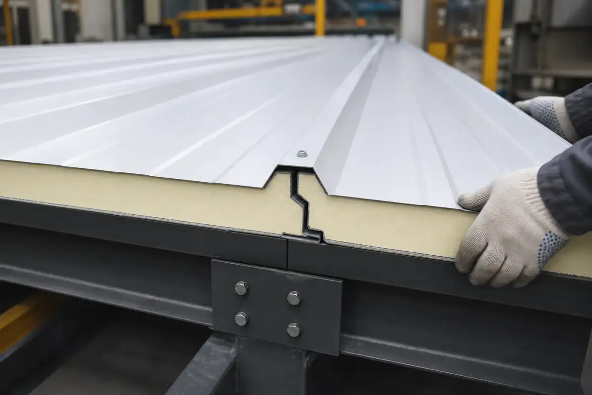 PIR қабырға панельдері — Factories — қабырға монтаж түйіні 23 | Arteco New Materials Technology (Kazakhstan) Group Ltd.