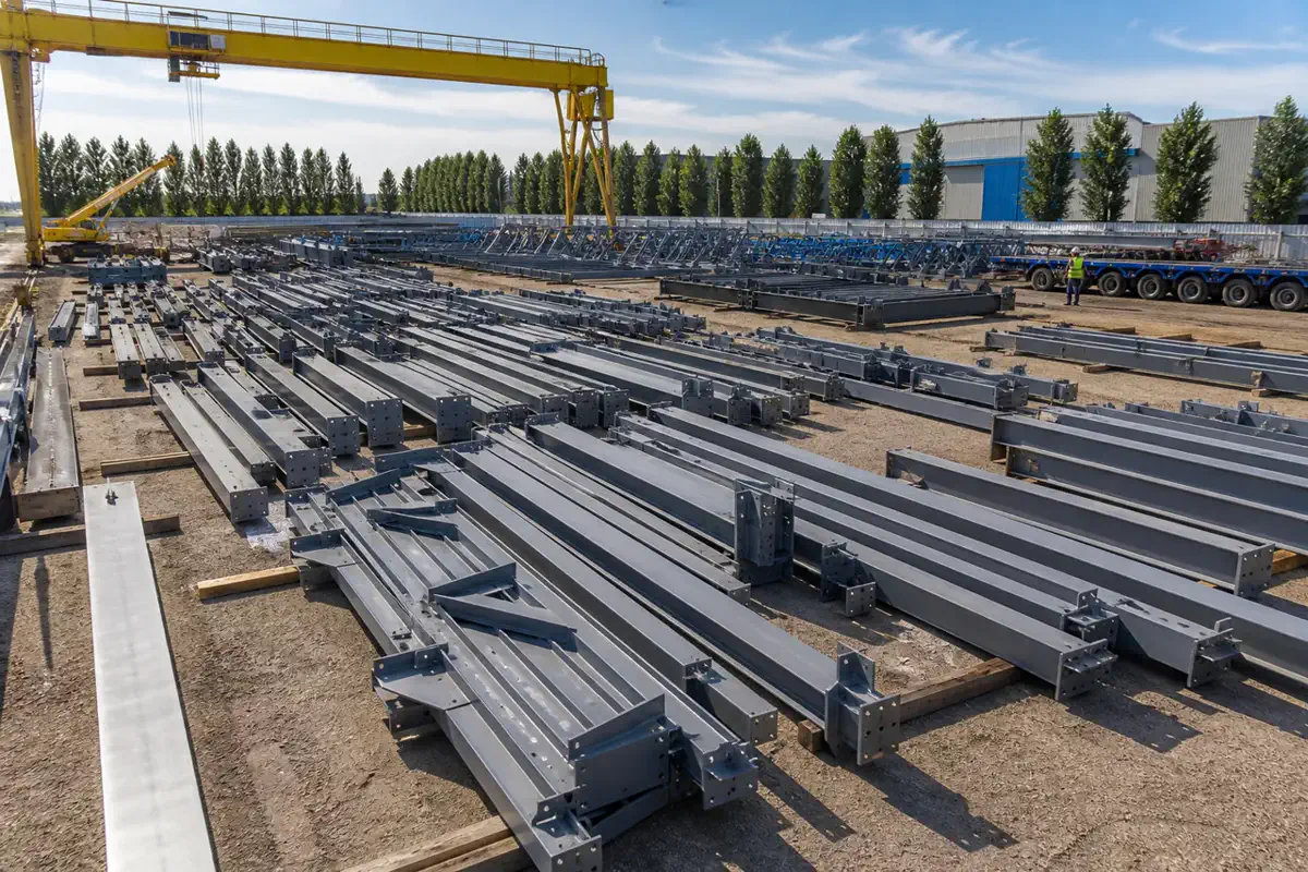 Болат конструкциялар | Arteco New Materials Technology (Kazakhstan) Group Ltd. Болат конструкциялар — өнеркәсіптік қойма — әрлеу қабатын жағу 34 | Arteco New Materials Technology (Kazakhstan) Group Ltd.