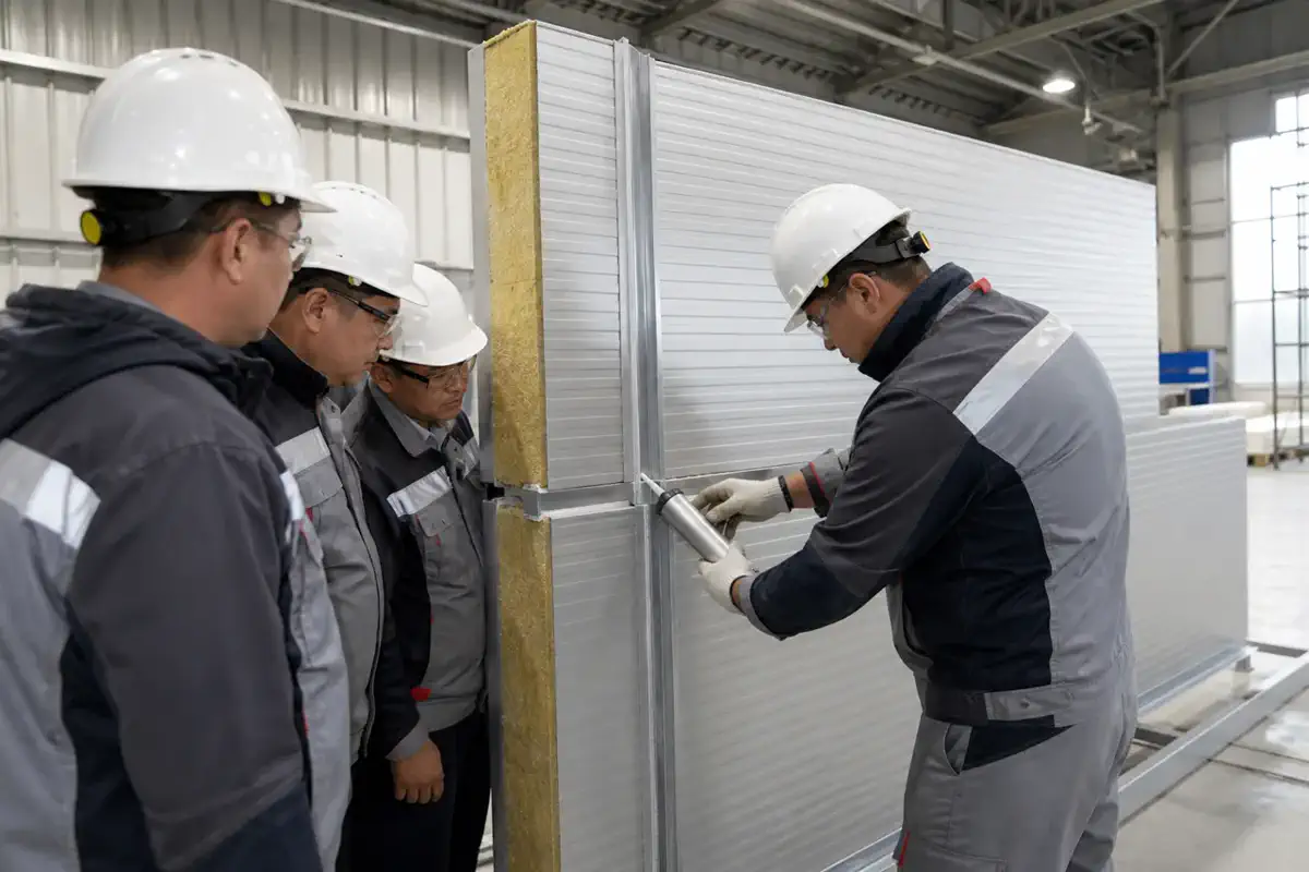 Монтаж нұсқаулықтары — Installers — өнеркәсіптік ғимарат 29 | Arteco New Materials Technology (Kazakhstan) Group Ltd.