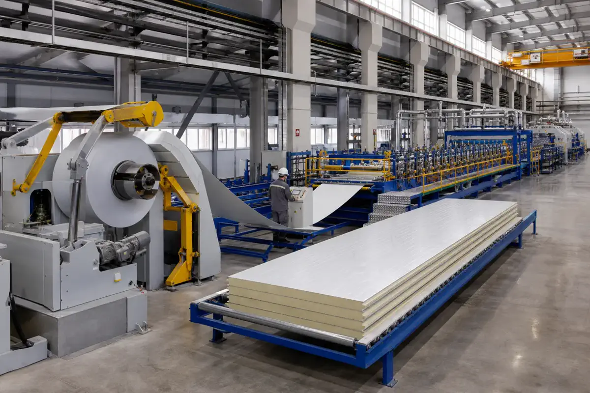 PIR қабырға панельдері — жылу оқшаулау — өндіріс үдерісі 16 | Arteco New Materials Technology (Kazakhstan) Group Ltd.