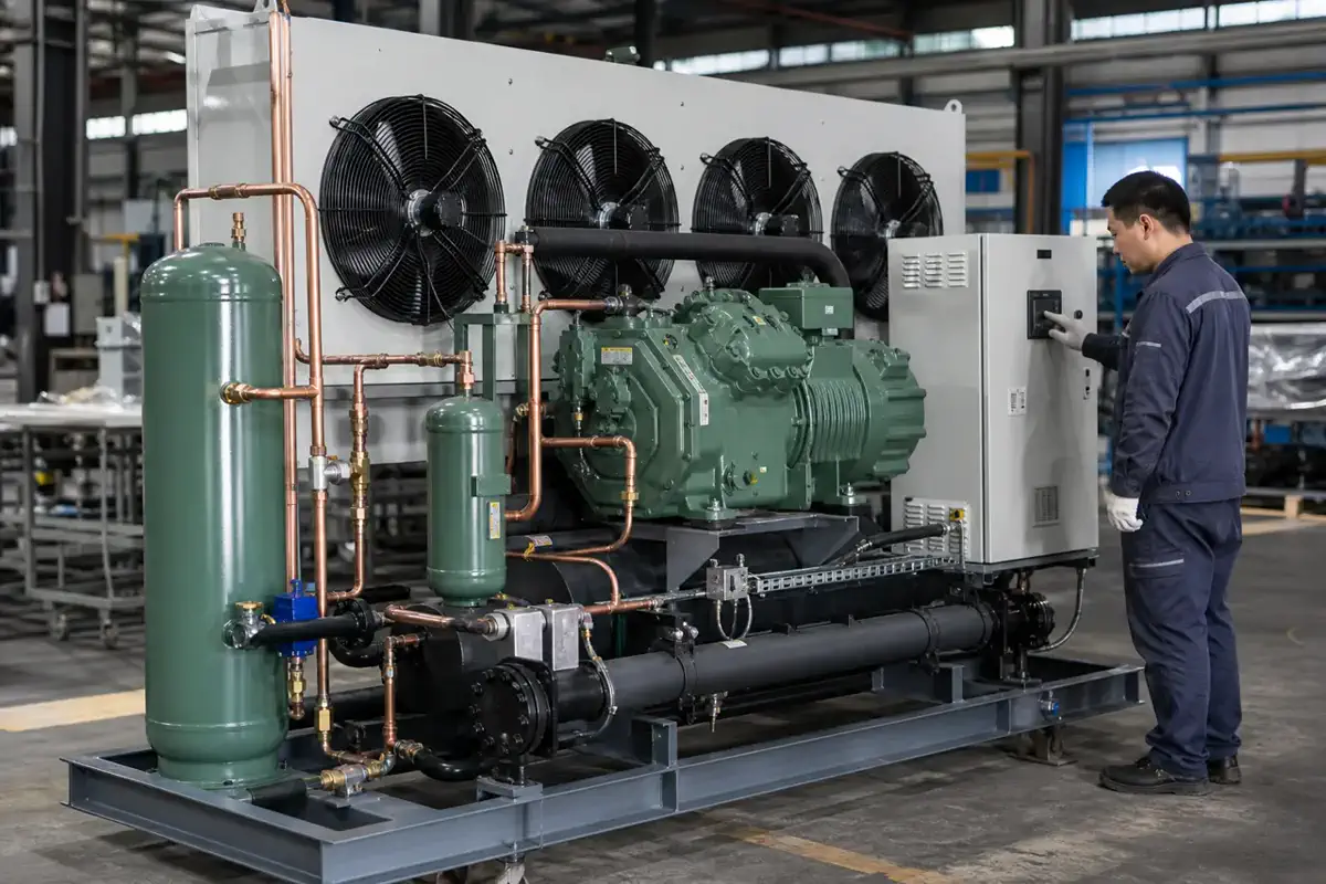 Конденсациялық агрегаттар | Arteco New Materials Technology (Kazakhstan) Group Ltd. Конденсациялық агрегаттар — конденсациялық агрегат — шикізатты тексеру 02 | Arteco New Materials Technology (Kazakhstan) Group Ltd.